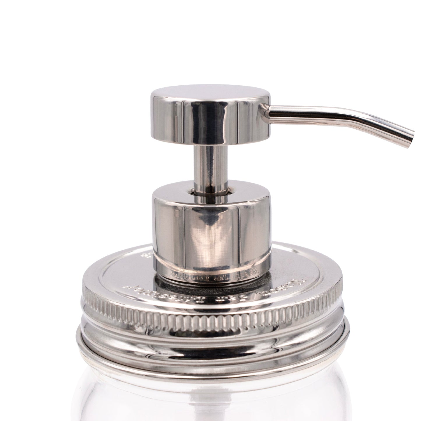 Mirror / Chrome Soap Pump Dispensers for Mason Jars