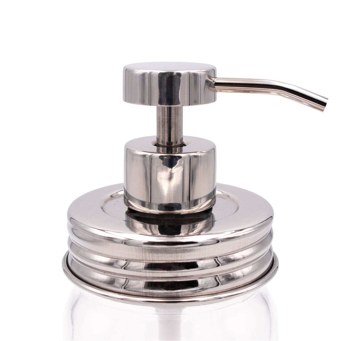 Mirror / Chrome Soap Pump Dispensers for Mason Jars