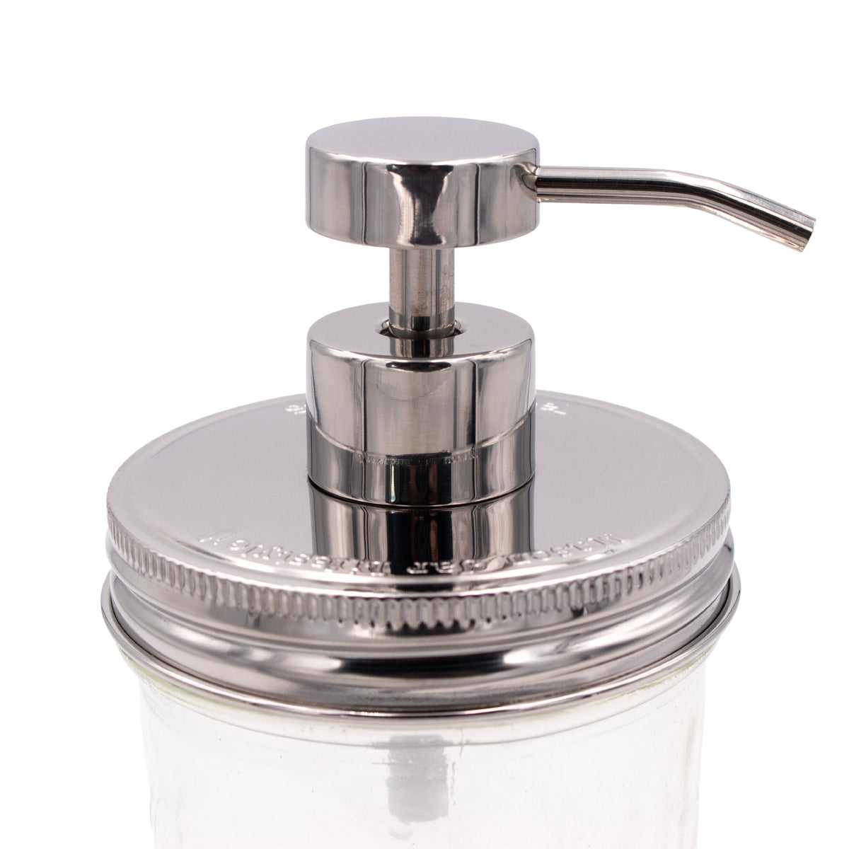 Mirror / Chrome Soap Pump Dispensers for Mason Jars