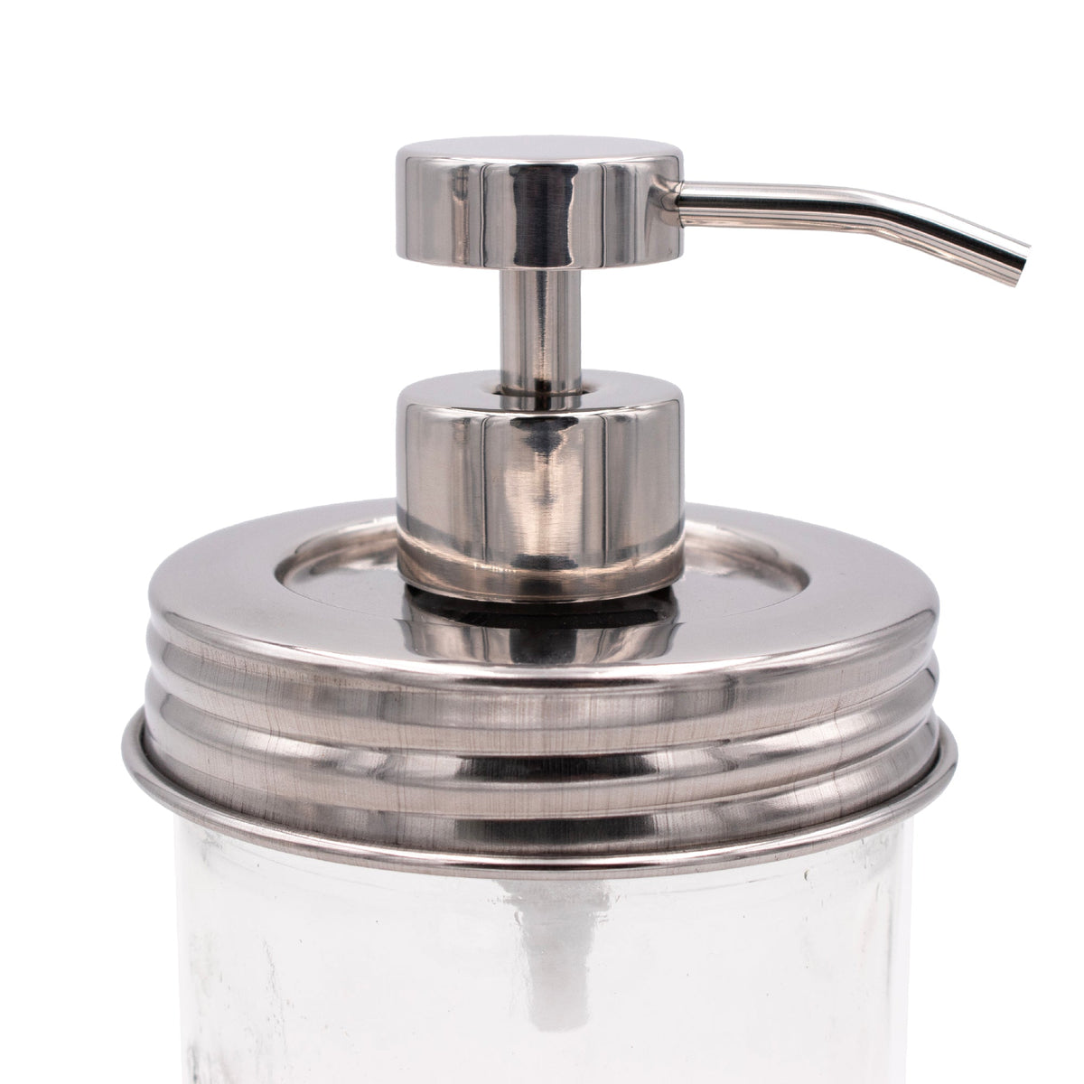Mirror / Chrome Soap Pump Dispensers for Mason Jars