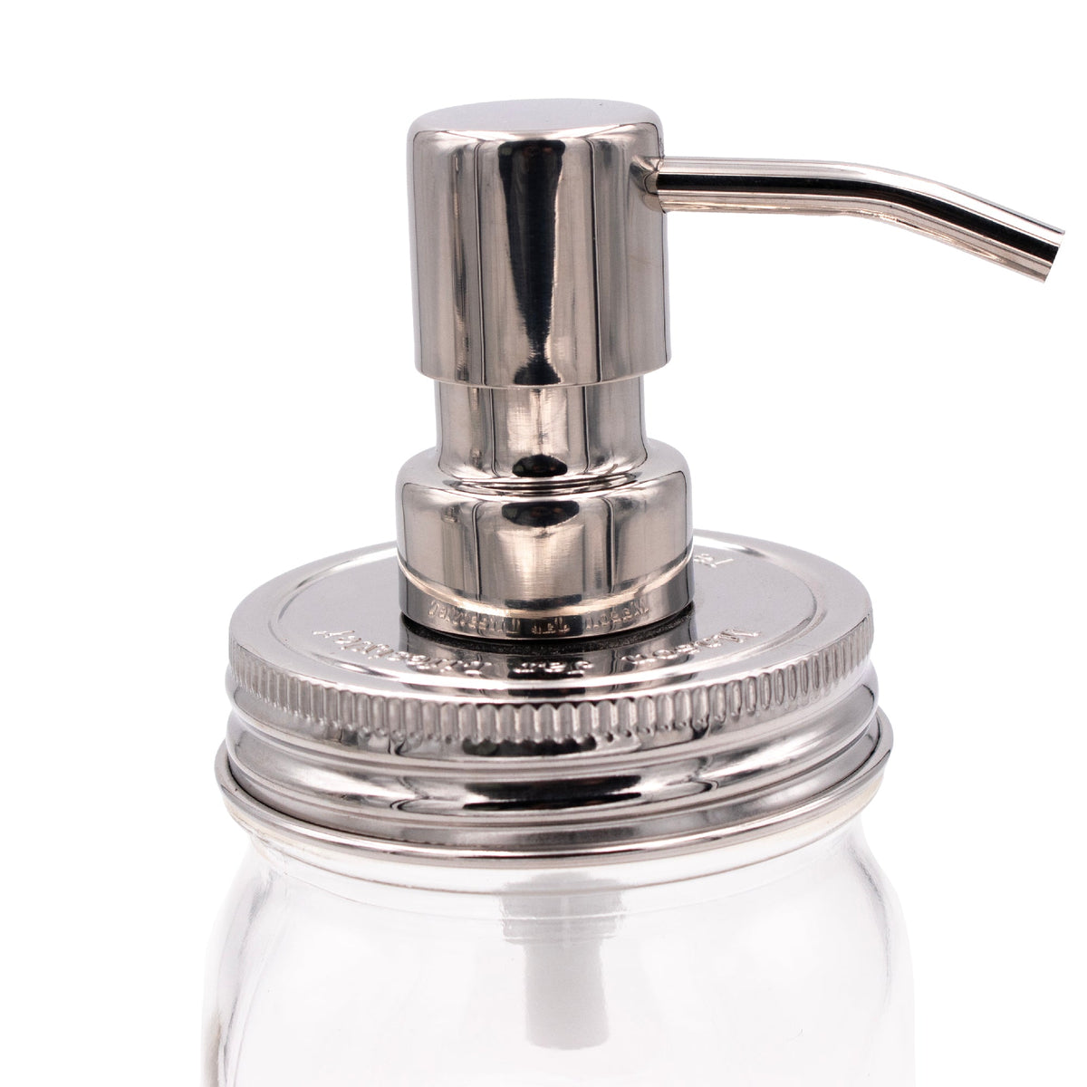 Mirror / Chrome Soap Pump Dispensers for Mason Jars