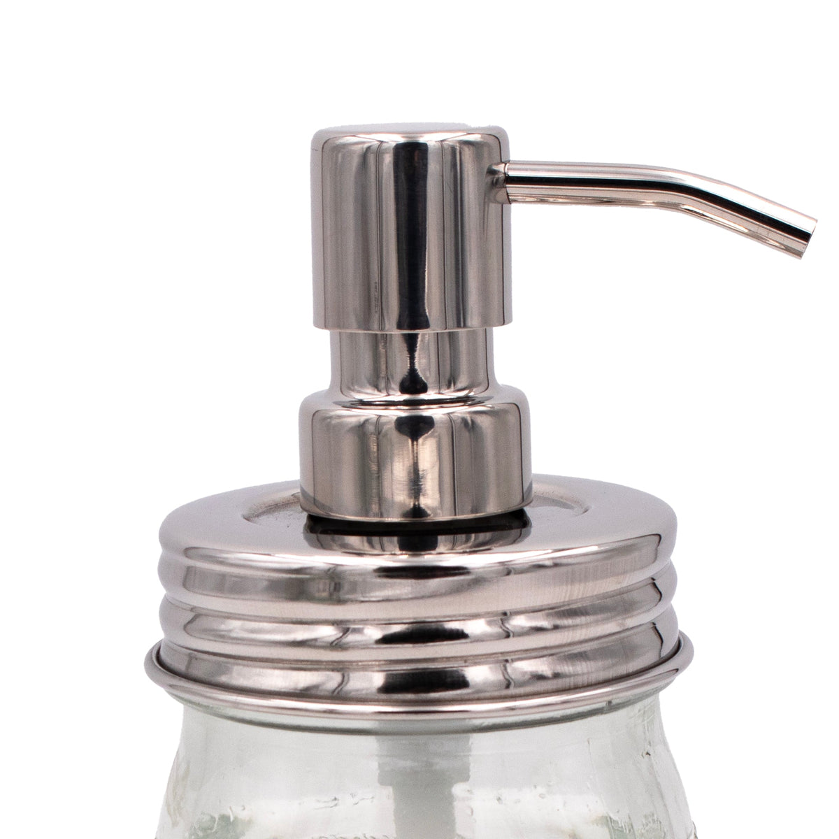 Mirror / Chrome Soap Pump Dispensers for Mason Jars