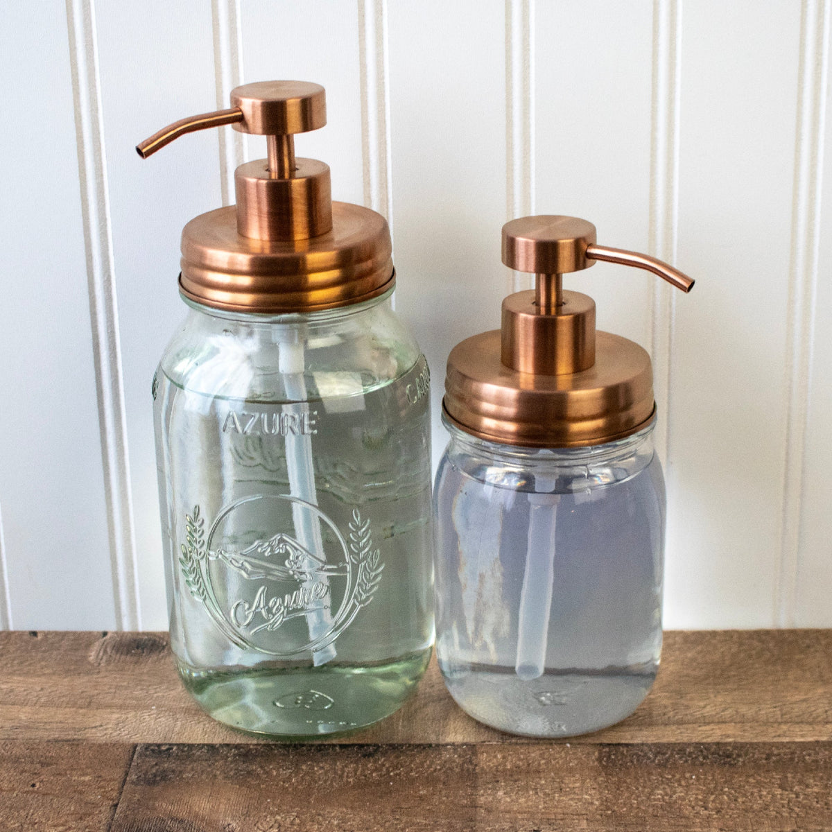 Vintage Copper Soap Pump Lid Kit for Regular Mouth Mason Jars
