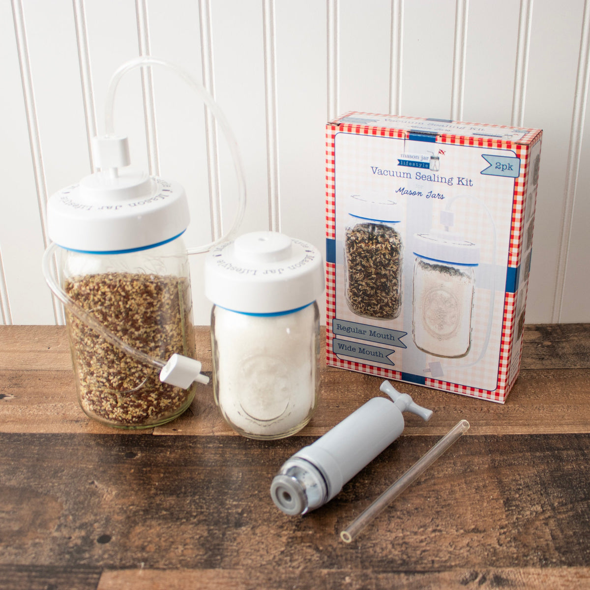 Vacuum Sealing Kit for Regular and Wide Mouth Mason Jars