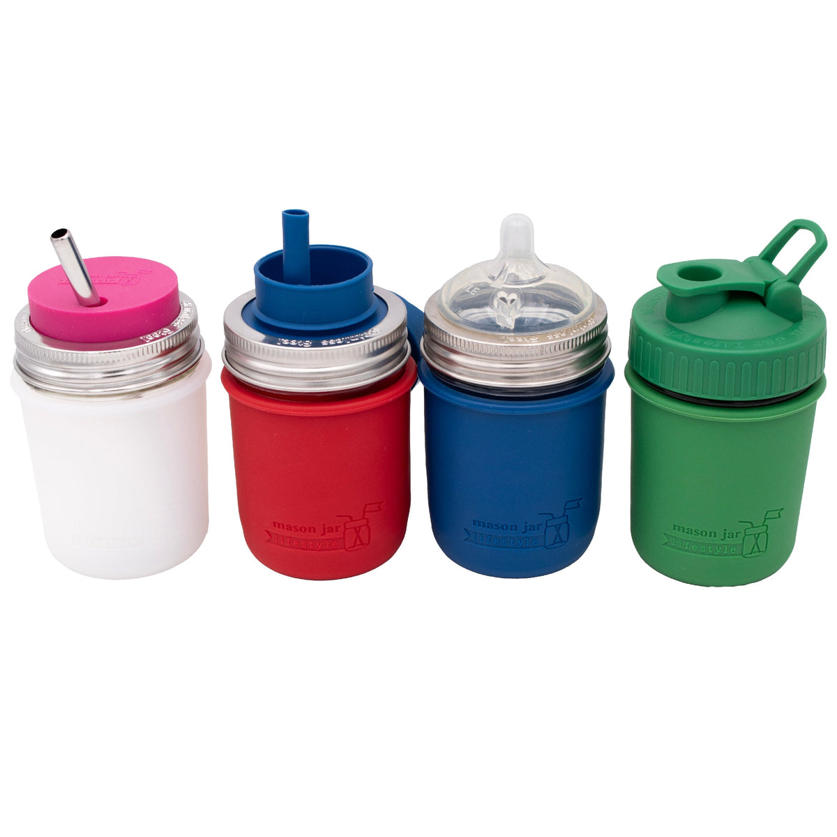 Silicone Sleeve for Regular Mouth Half Pint 8oz Mason Jars